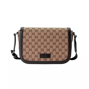 GUCCI Сумка-мессенджер Crossbody ssima GG Adjustable Strap Brown/Beige