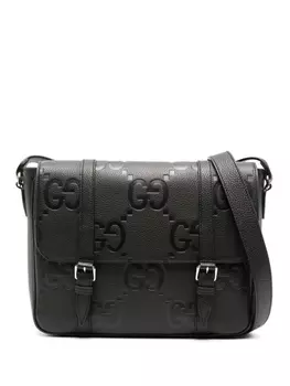Gucci сумка-мессенджер Jumbo GG среднего размера, черный