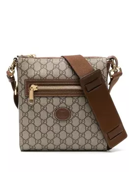 Gucci сумка-мессенджер с узором GG Supreme, нейтральный цвет