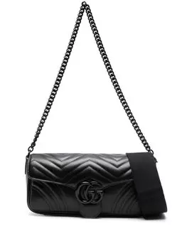 Gucci сумка на плечо GG Marmont, черный