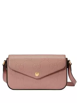 Gucci сумка на плечо GG Super Mini, розовый
