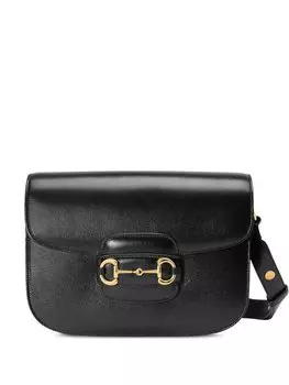 Gucci сумка на плечо Horsebit 1955, черный