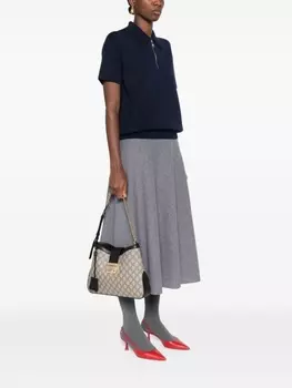 Gucci сумка на плечо Padlock среднего размера, нейтральный цвет