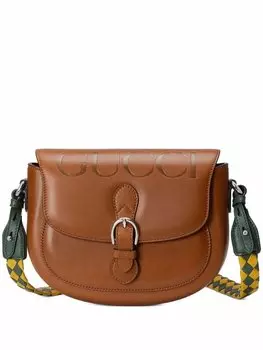 Gucci сумка на плечо с логотипом, коричневый