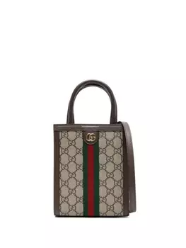 Gucci сумка Ophidia размера мини с логотипом GG, нейтральный цвет