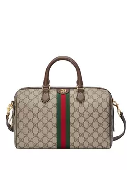 Gucci сумка Ophidia среднего размера, нейтральный цвет
