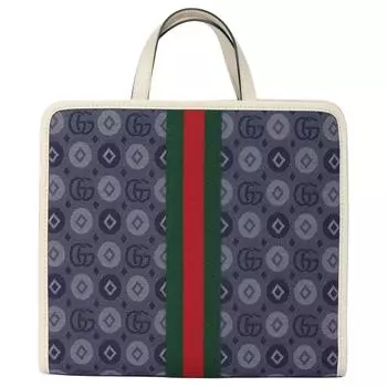 GUCCI Сумка-шоппер из денима, синяя, детская