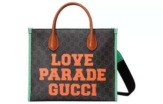 GUCCI Сумка-шоппер из холста с кожаной отделкой, сумка для покупок, сумка через плечо, сумка через плечо, маленькая мужская сумка, черно-коричневая