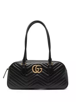 Gucci сумка-тоут GG Marmont среднего размера, черный