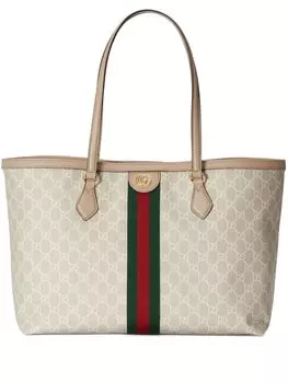 Gucci сумка-тоут Ophidia среднего размера, белый