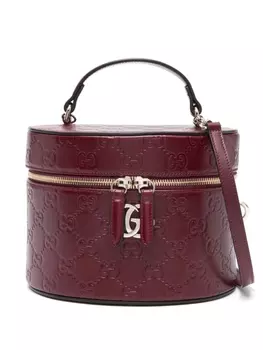 Gucci сумка-тоут с логотипом GG, красный