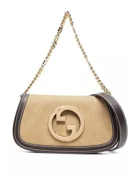 Gucci сумка-тоут с логотипом, коричневый
