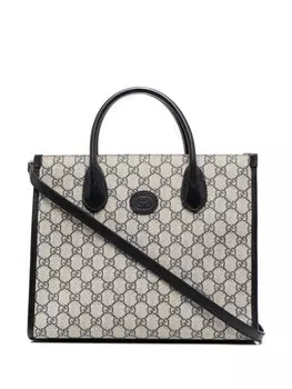 Gucci сумка-тоут с узором GG Supreme, синий