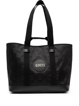 Gucci сумка-тоут с узором GG Supreme, черный