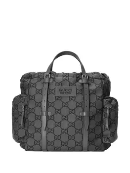 Gucci сумка-тоут среднего размера с логотипом GG, серый