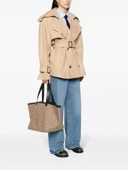 Gucci сумка-тоут среднего размера с логотипом GG, серый