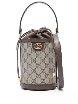 Gucci сумка-ведро Ophidia, коричневый
