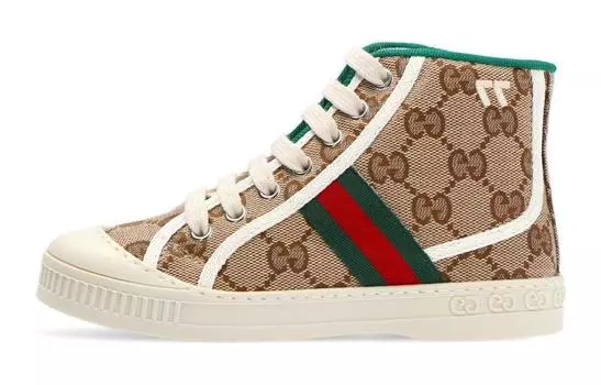 Кеды детские Gucci Tennis 1977, коричневый