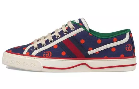 Кроссовки женские Gucci Tennis 1977, синий / красный