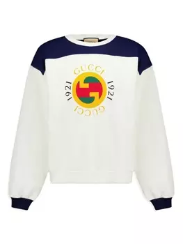 Gucci толстовка с логотипом Interlocking G, нейтральный цвет