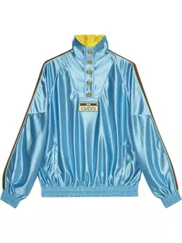 Gucci толстовка с отделкой Web, синий