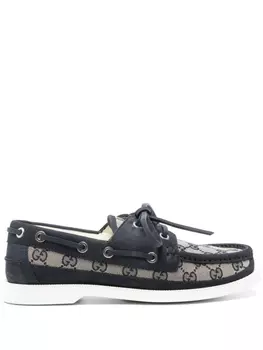 Gucci туфли-лодочки GG Supreme из парусины, синий