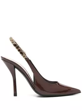 Gucci туфли-лодочки Signoria 105, коричневый