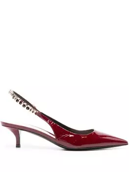 Gucci туфли Signoria 45 с ремешком на пятке, красный