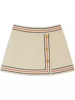 Gucci юбка в полоску, нейтральный цвет