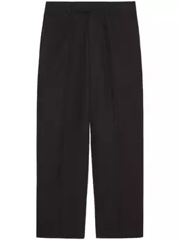 Gucci укороченные брюки чинос, черный