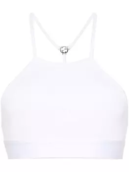 Gucci укороченный топ с логотипом Interlocking G, белый