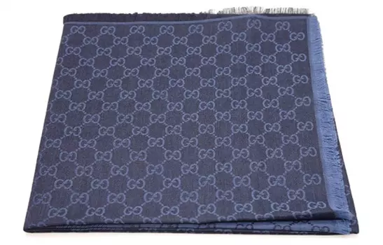 Шарф Gucci Unisex, темно-синий / черный