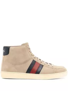 Gucci высокие кеды, серый