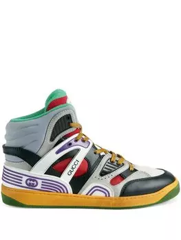 Gucci высокие кроссовки Gucci Basket, серый