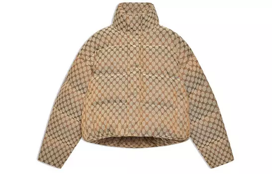 Gucci X Женская куртка-пуховик The Hacker Project Hacker BB Balenciaga, хаки