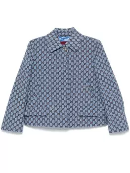 Gucci жакет GG Shadow из ткани букле, синий