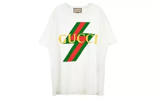 Футболка женская Gucci с логотипом, бежевый