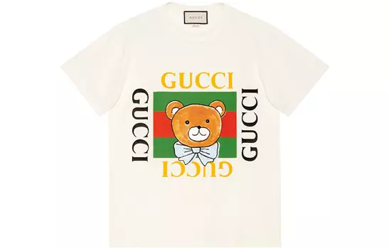 Футболка женская Gucci с принтом, белый