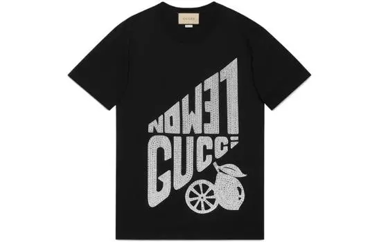 Футболка женская Gucci Lemon, черный