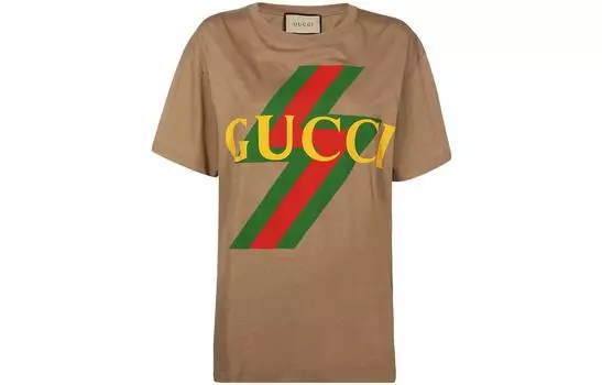 GUCCI Женская футболка, цвет Brown