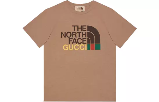 Футболка женская Gucci x The North Face, бежевый