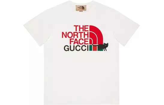 Женская футболка Gucci X The North Face, белый