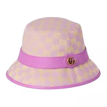 GUCCI Женская холщовая панама, фиолетовая