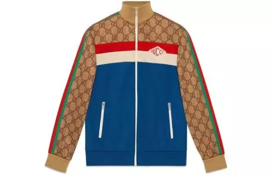 Куртка женская Gucci Technical Jersey, бежевый / синий