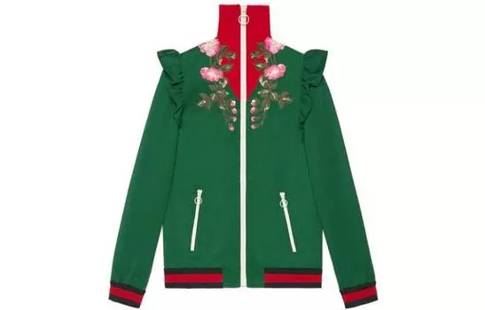 Куртка женская Gucci, зеленый / красный / черный