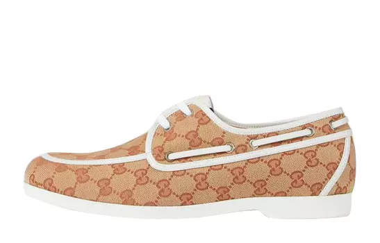 Туфли женские Gucci, хаки / белый