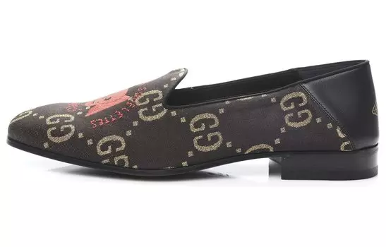 Туфли женские Gucci с логотипом, коричневый
