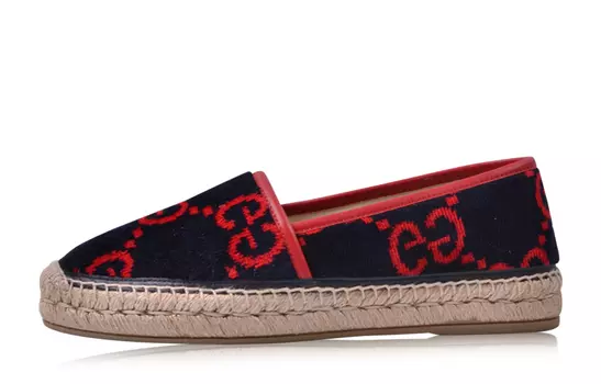 Туфли GUCCI Women's Casual Shoes Women's Black/Red Multicolor