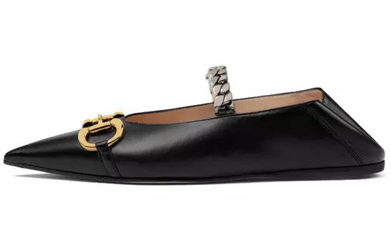 Туфли GUCCI Horsebit Ballerina Shoes Women's