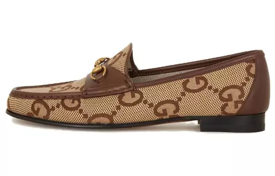 Туфли GUCCI Horsebit 1953 Monogram Loafers